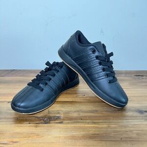K-Swiss‎ Youth Classic VN Sneaker Black Tan Sole Size US 4 EU 36